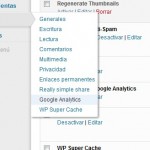 Entra a Ajustes->Google Analytics