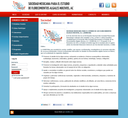 SOMEFAN – Sociedad Mexicana para el Estudio de los Florecimientos Algales Nocivos A.C.
